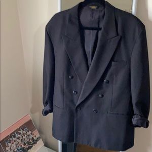 Black double breasted blazer